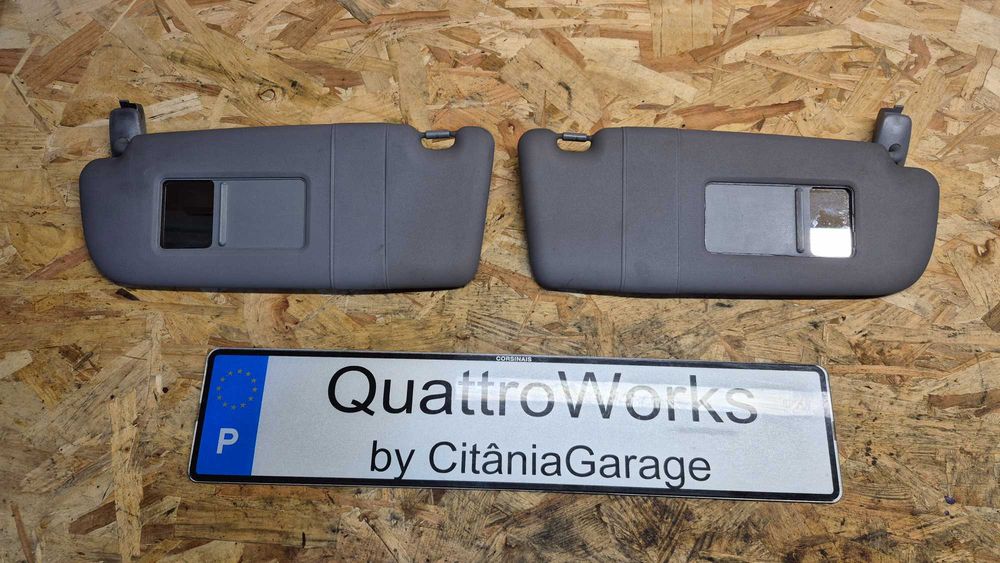 Palas sol Audi A4 B5 A3 8L cinza facelift como novas originais par