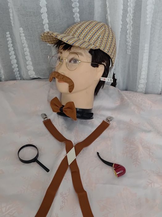 Przebranie strój akcesoria dla detektywa Sherlock Holmes detektyw uniwersalny