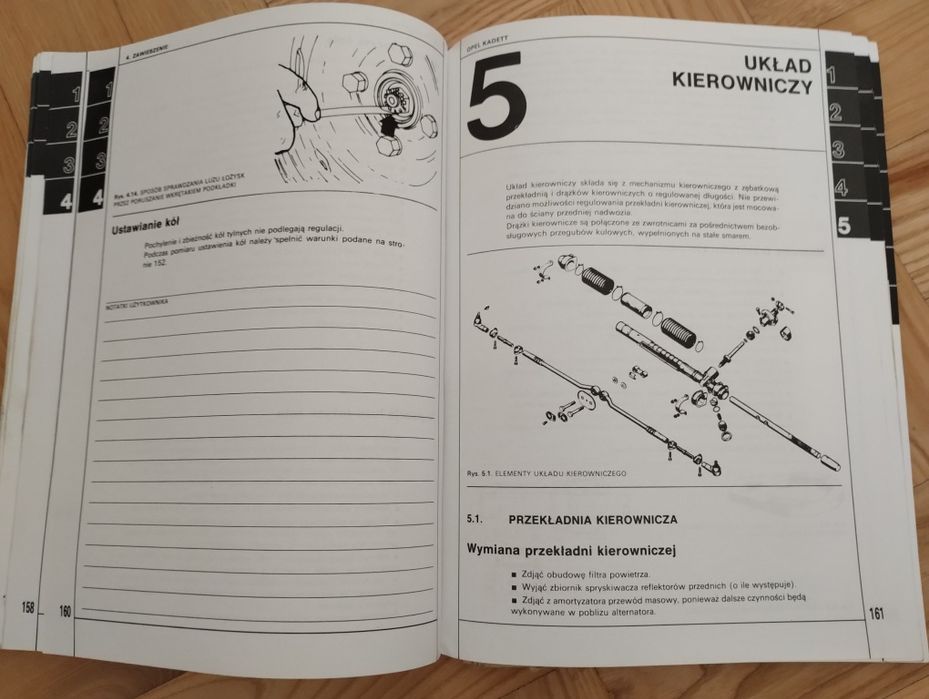Kadett Opel instrukcja
