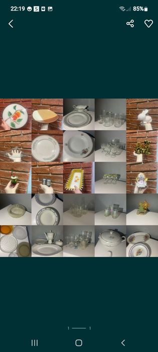 Prl ,vintage porcelana ,ozdoby