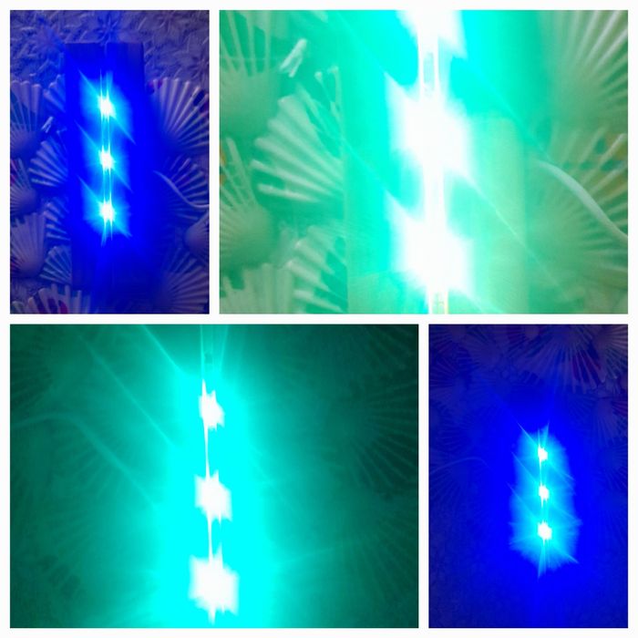 Світлодіодний різнокольоровий світильник з USB - шнуром.