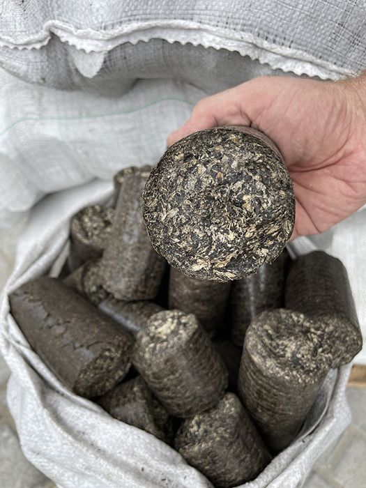 Топливные брикеты для отопления, из подсолнечника