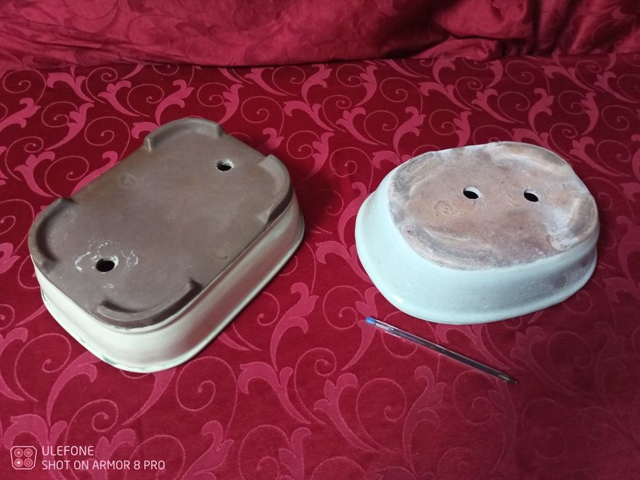 2 vasos bonsai usados