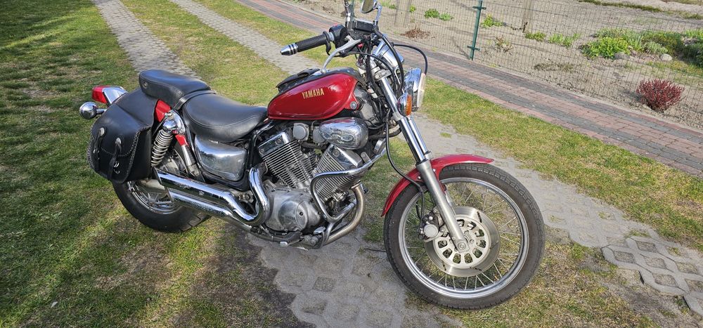 Yamaha virago 535 , podgrzewane gryfy , kufry nowy, akumulator