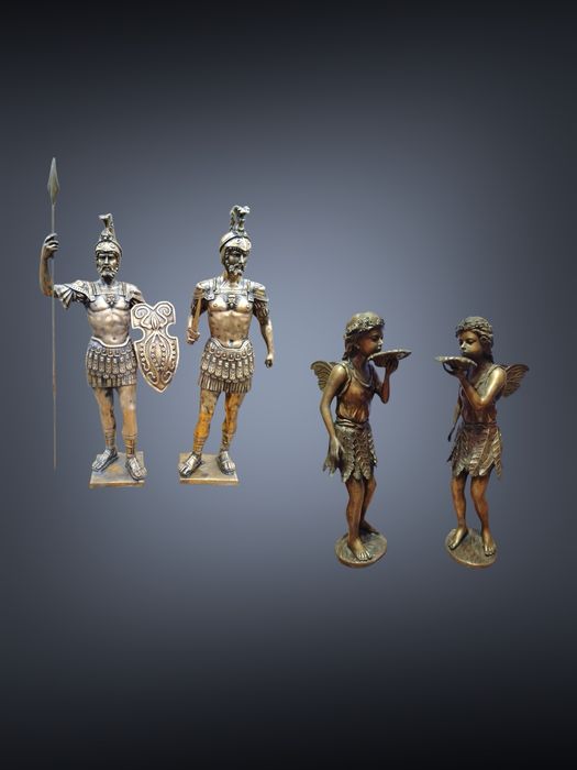 Великі бронзові парні скульптури статуетки статуэтка фигура фігура