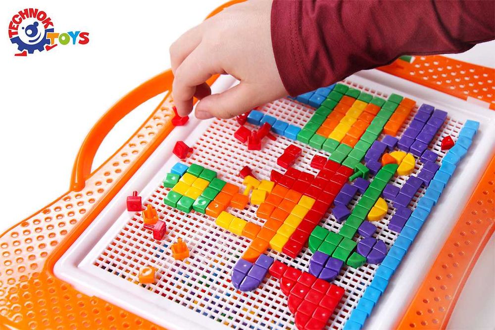 Мозаика ТехноК №8, 528 шт., 9мм, 6 цветов (3008)