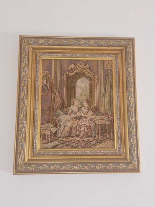 3 quadros tapeçaria GOBELIN com molduras Elegantes !!