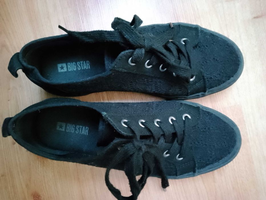 BIG STAR tenisówki trampki 38 ażurowe czarne