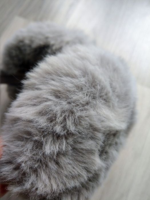 Mega duże puchate włochate futerkowe nauszniki