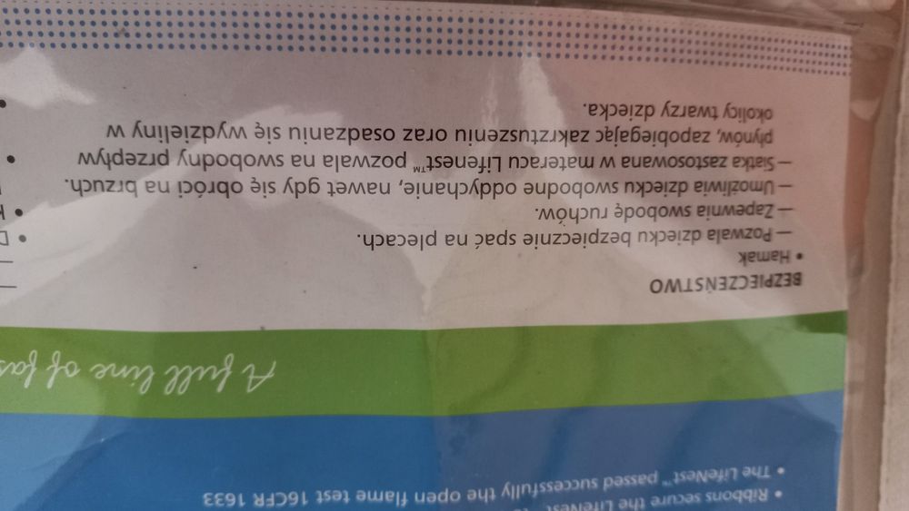 Hamak dla niemowlaka nowy.