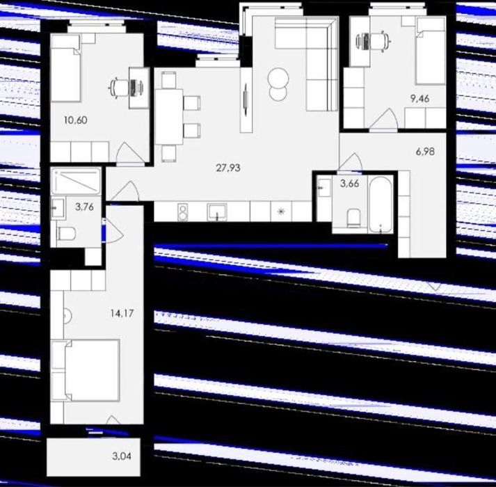 Продаж 3кімнатноі квартири. 1200$ за метр, Avalon Holiday One,термінов