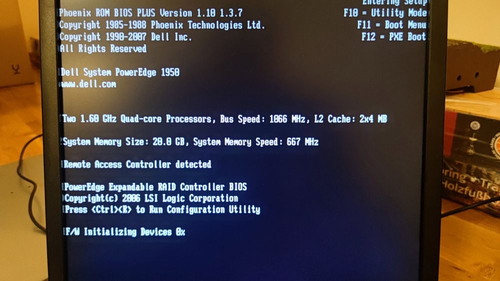 Dell PowerEdge 1950 | 2 x Xeon E5310 | 20GB RAM | 2 x 73GB HDD SAS