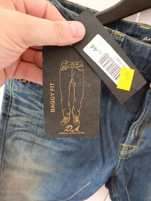 Jeansy męskie premium Daniele Alessandrini stretch rozm. M
