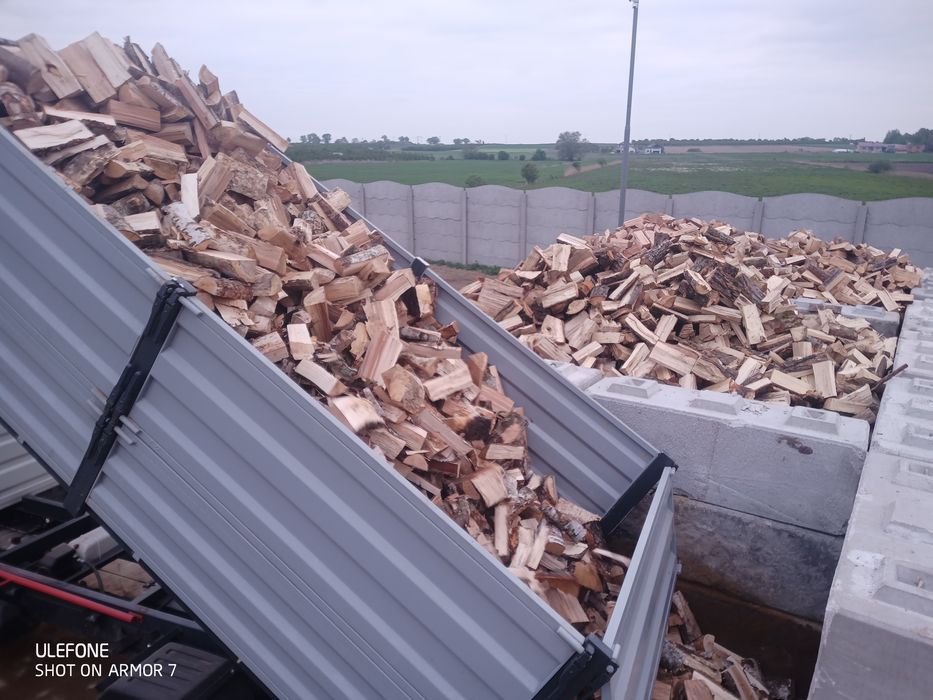 Drewno Kominkowe Sezonowane Dąb, Olcha, Brzoza, Akacja, Sosna, transpo