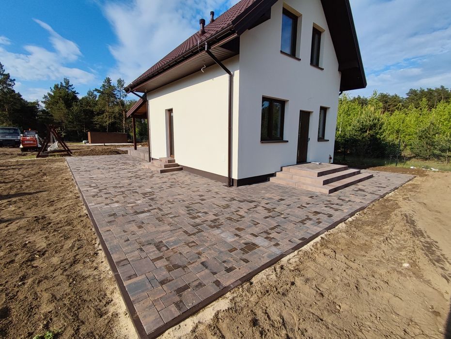 Usługi brukarskie kompleksowe układanie kostki brukowej