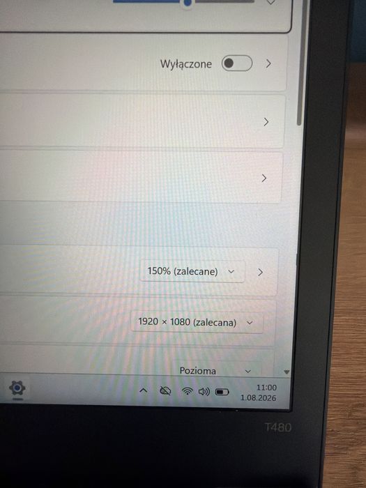 Lenovo ThinkPad T480 i7 8G, 8/120 GB