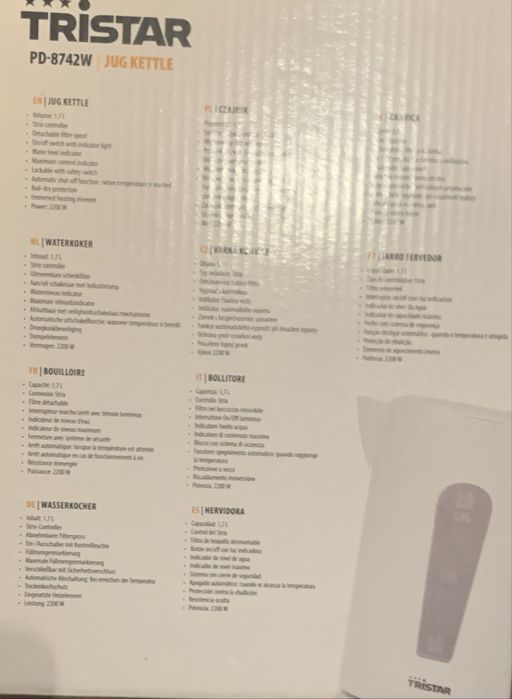 Czajnik elektryczny Tristar nowy
