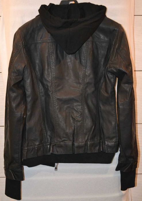 ESCALIER Kurtka Damska M Ramoneska z odpinanym kapturem