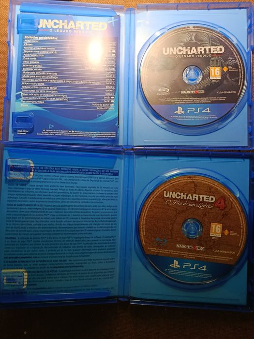 Dois jogos Uncharted ps4