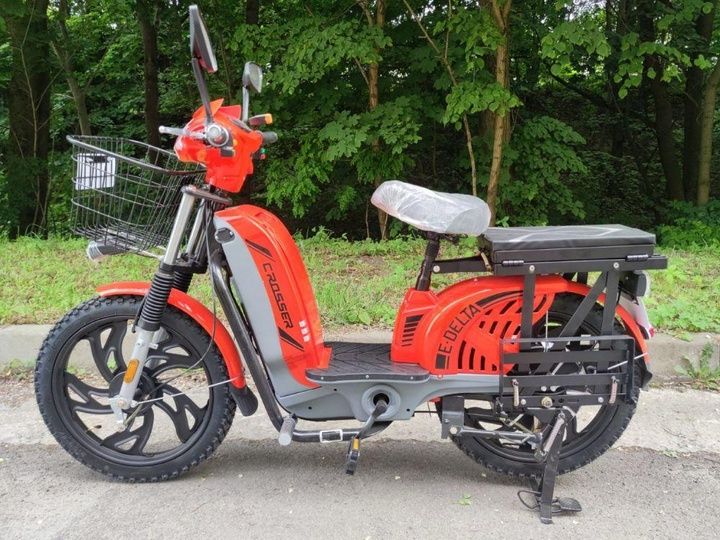 ХИТ ПРОДАЖ‼️Электро скутер E-DELTA 24" мопед мотороллер велосипед RUTA