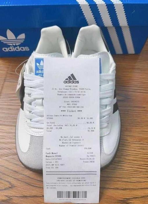 Adidas Samba OG White Core Black R.40.5