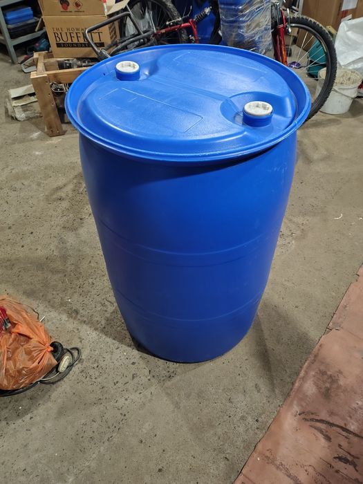 Бочка пластикова HDPE-2 (ПЭВД) 220 літрів ЧИСТА