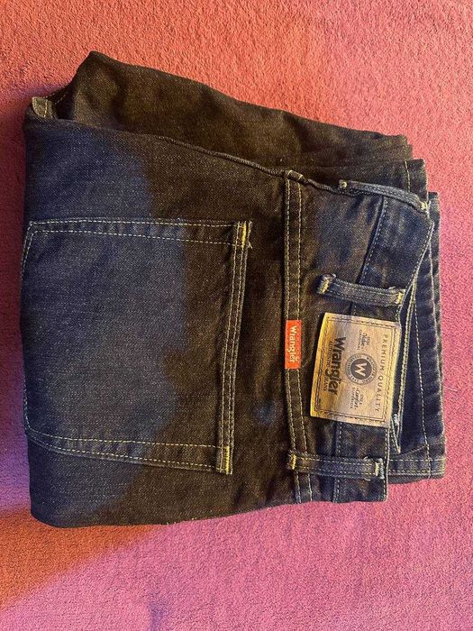 Джинси, темносині, Wrangler, regular, 34р