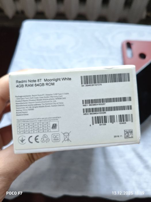 Xiaomi Redmi note 8T  4/64Гб