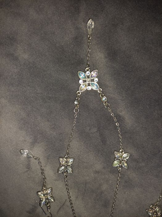 Biżuteria - łańcuszek/wisiorek z kolczykami