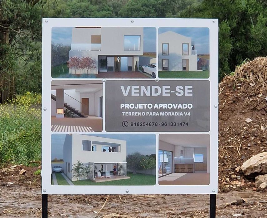 Terreno com projeto aprovado a 600m da Estação da Pedra Furada