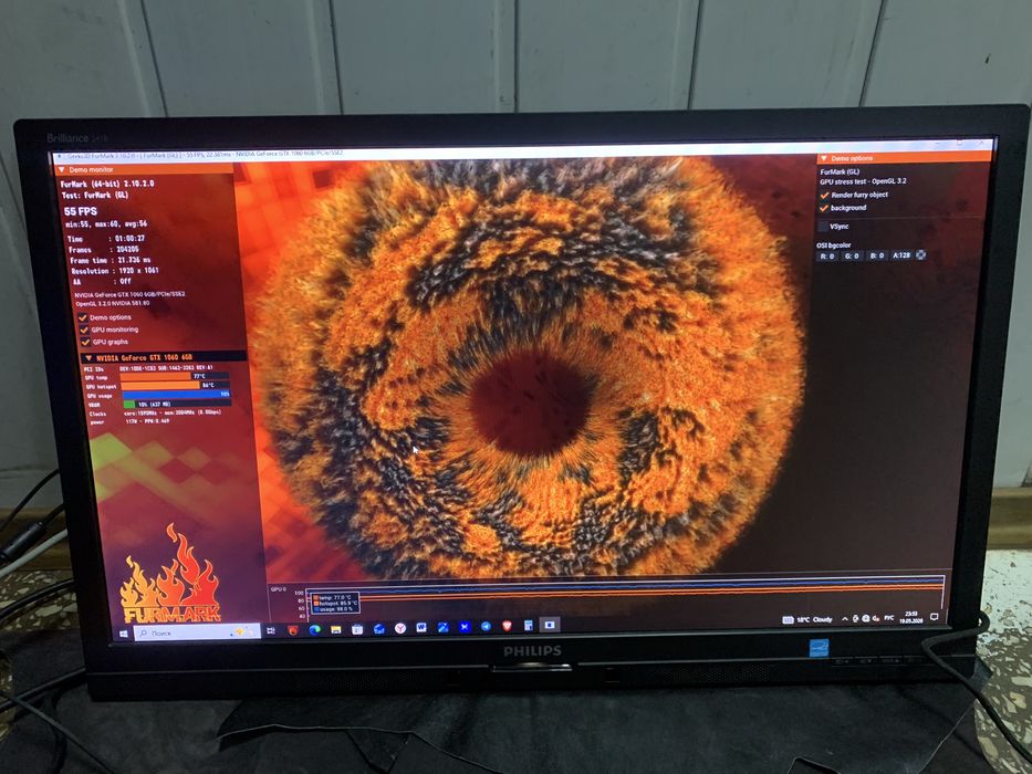 Монитор Philips 241B6Q Компьютер GTX 1660 6GB 16-32ОЗУ AMD 7 1700 512 SSD m2
