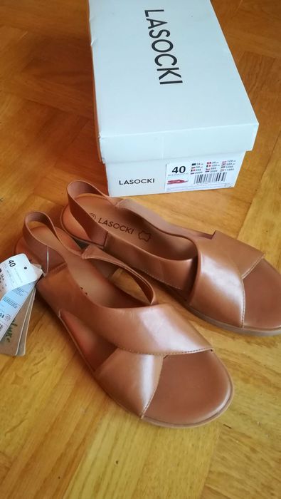 Sandałki damskie skórzane r. 40 Lasocki