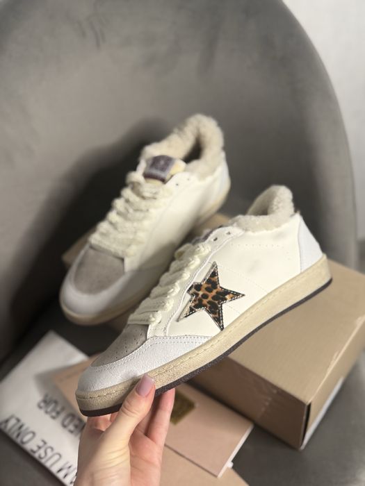 Кеды с мехом голден гуз golden goose меховые кеды кроссовки зимние жен