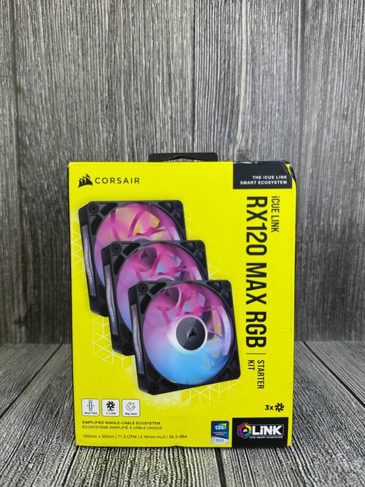 Вентиляторы Corsair RX 120 MAX RGB STARTER KIT 1 шт. NEW!
