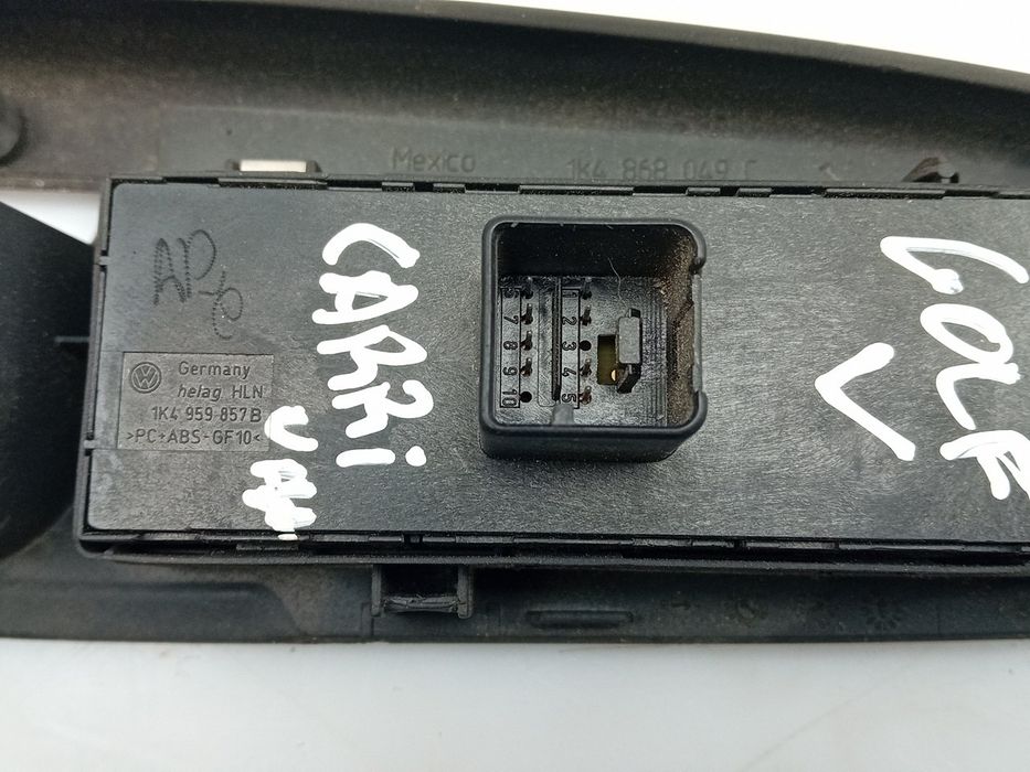 Comando / botão / interruptor vidros frente esquerdo VOLKSWAGEN Golf V