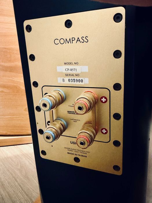 Usher CP-8571 Dancer — тайваньский Hi-End, кроссовер от Dr. Joseph D'Appolito ℹ️ напольная трёхполоска 80 кг, награда TAS Golden Ear | 9 из 10, пара