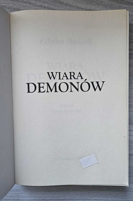 "Wiara demonów", Fabrice Hadjadj