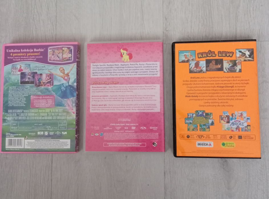 Bajki na DVD my little pony, Barbie,, król lew...