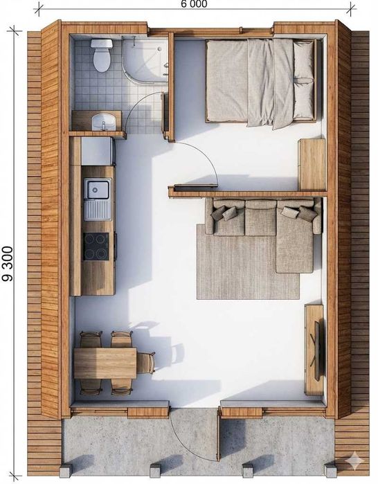 Модульний будинок 52м2, каркасний дім, модульный дом Кропивницький