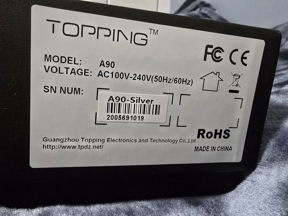 Wzmacniacz słuchawkowy Topping A90