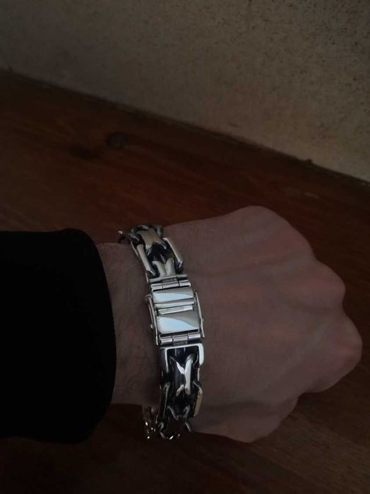 Срібний браслет 110г чоловічий, мужской серебряный браслет 925