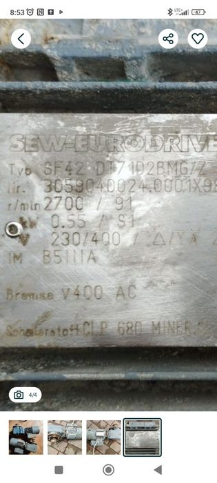 Motoreduktory 0.55 kv i 1.1 kv
