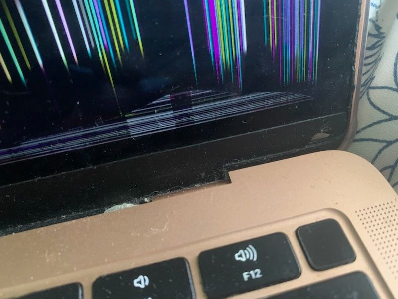 Skrzydło, martyca do Apple MacBook Air 13 cali A1932 - uszkodzona Gold