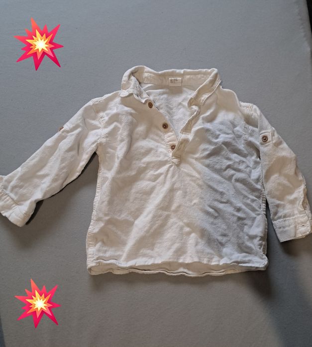 Biała koszula r. 86 H&M święta chłopiec