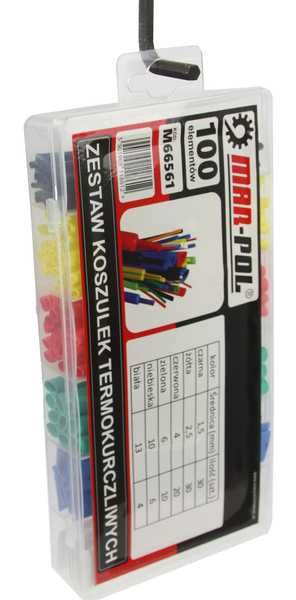 Koszulki Zestaw koszulek termokurczliwych 100 szt organizer