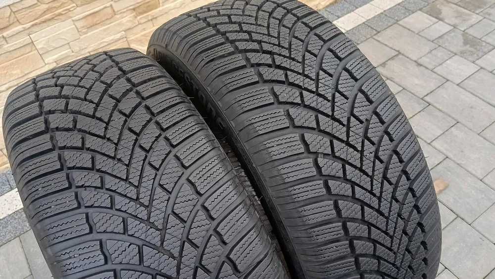 215/55R17  BRIDGESTONE  ,  2 opony -8mm ,  jak nowe