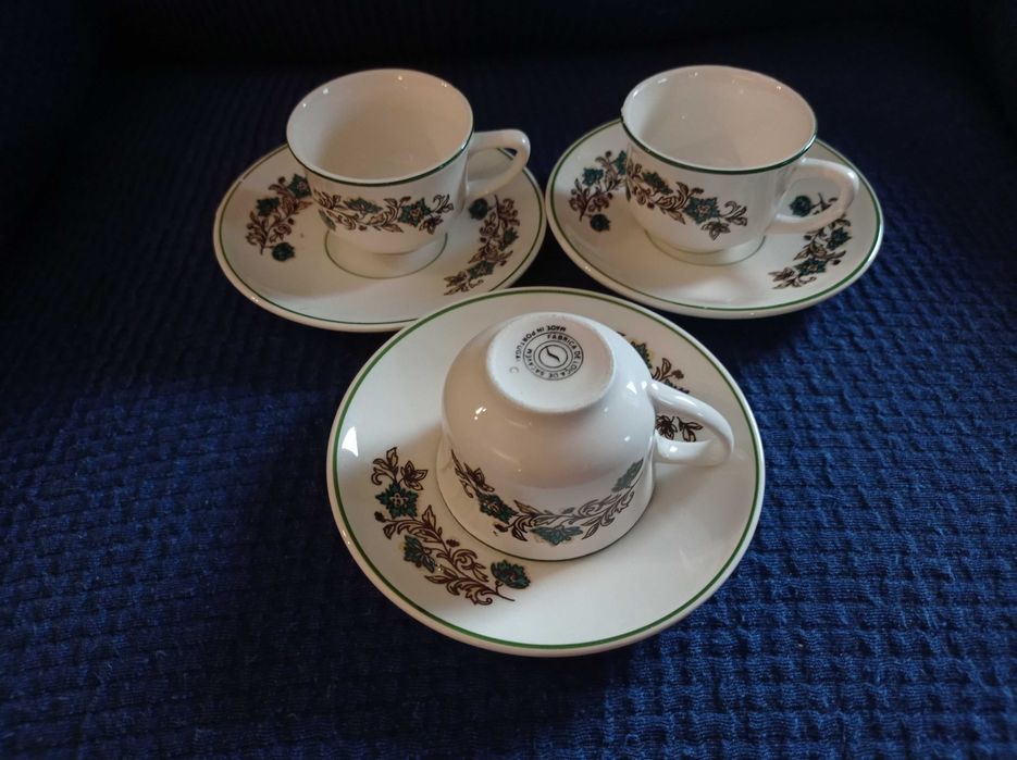 3 Chávenas de chá da fábrica de Sacavèm