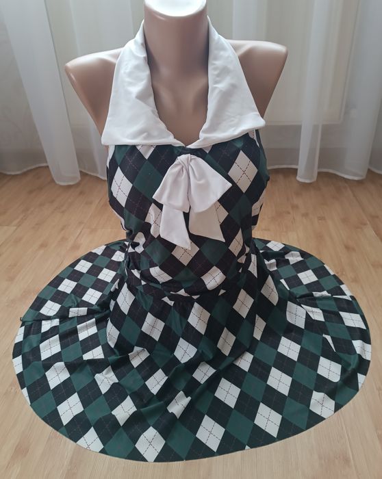 Суцільний купальник із спідницею/юбкою 44-46 р, в стилі плейбой M/L