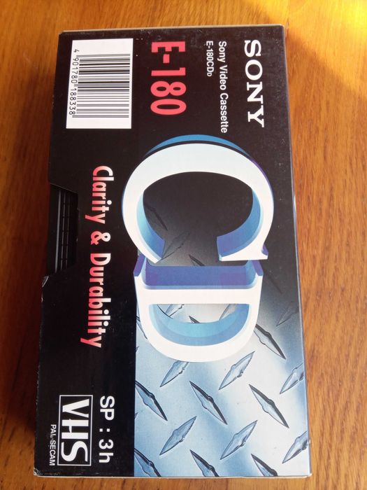 VHS Сони видеoкаccета 180 min (Sony сделано в Японии)