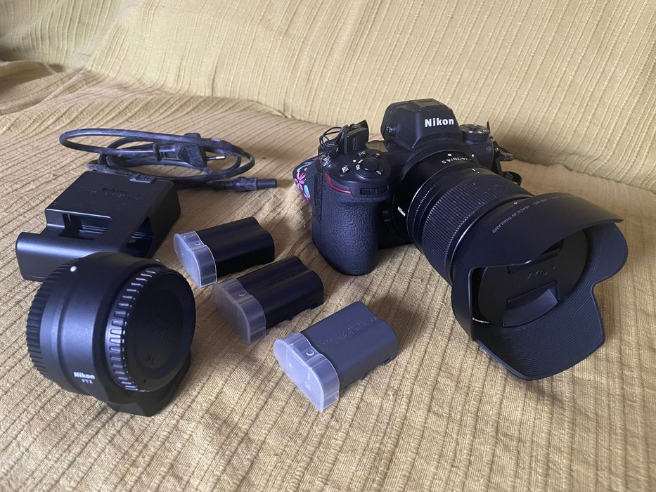 Nikon Z6 + FTZ + Lente 24-70mm/4S + EXTRAS (na descrição)